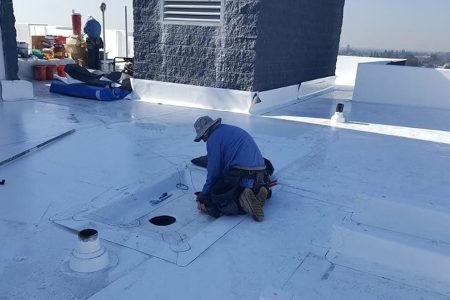 Expert TPO roof installation for commercial flat roofing systems